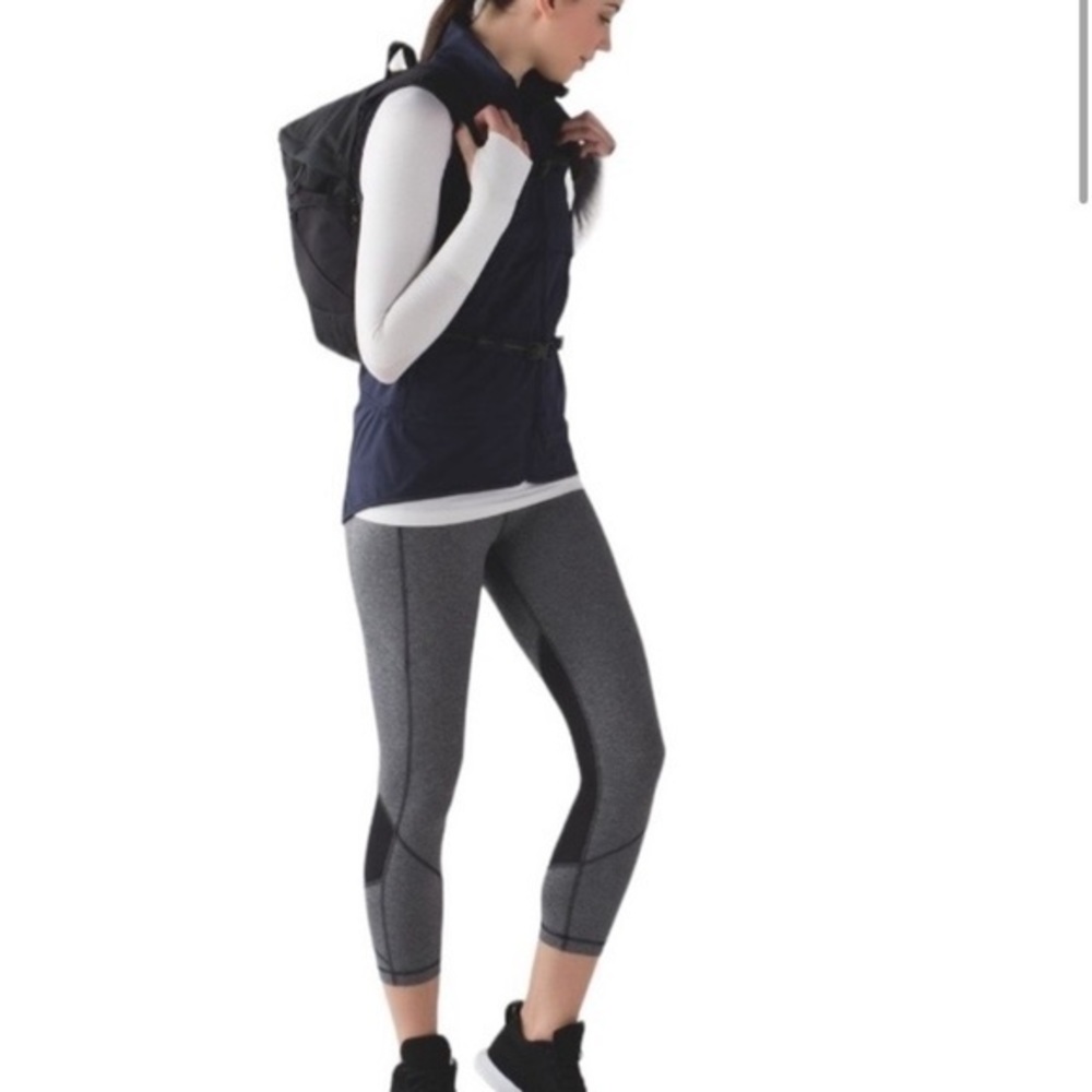 Lululemon Pace Rival 22” Crop Legging Black Slate 8